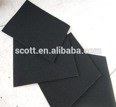 Activated carbon filter sheet for HW